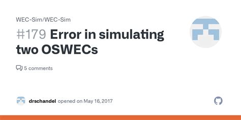 Error In Simulating Two Oswecs · Issue 179 · Wec Sim Wec Sim · Github