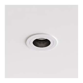 Spot Pinhole Slimline Round Fixed Fire Rated Ip Blanc Mat