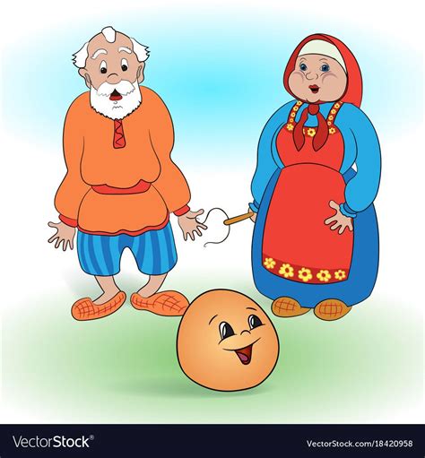 Grandfather And Grandmother From The Fairy Tale Kolobok Download A Free Preview Or High Quality