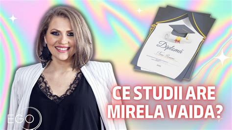 Ce studii are Mirela Vaida Domeniul în care nu a profesat niciodată