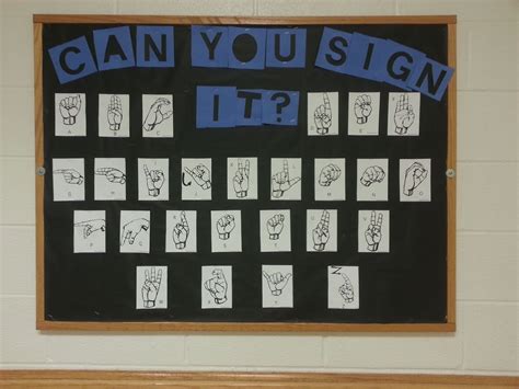 Sign Language Bulletin Board