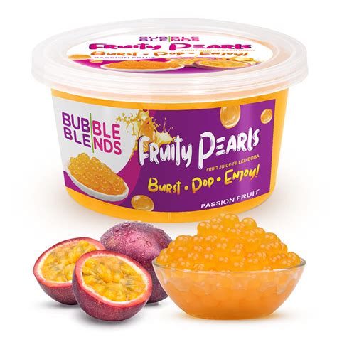 Buy Bubble Blends Passion Fruit Popping Boba Lb Oz Popping