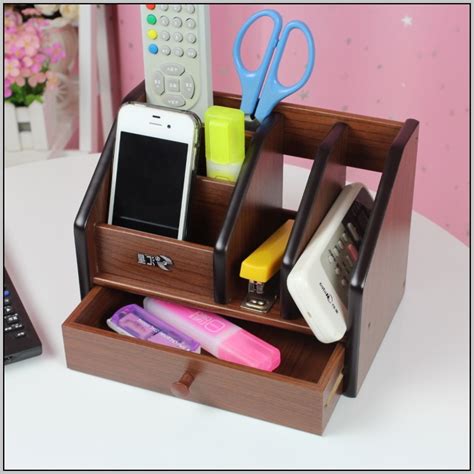 Wood Desktop Organizer With Drawers - Desk : Home Design Ideas # ...