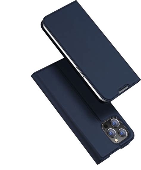 Dux Ducis Slim Bookcase Hoes Iphone Pro Max Blauw Bol