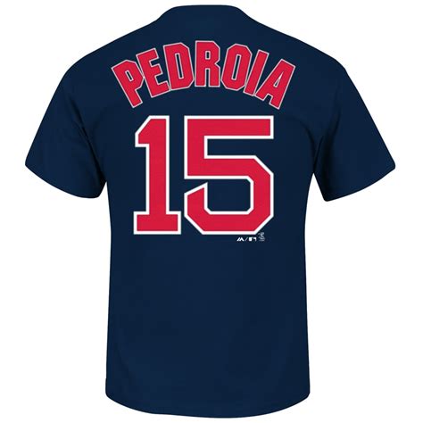 BOSTON RED SOX Men's Dustin Pedroia #15 Name & Number Tee - Bob’s Stores