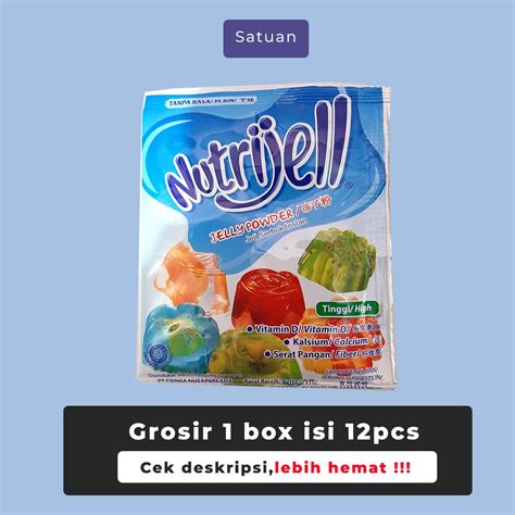 Jual Nutrijell Plain Tanpa Rasa Nutrijel Plain Gr Jelly Powder Agar