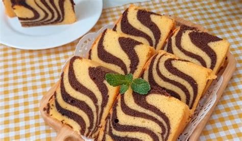 Resep Bolu Zebra Kukus Super Lembut Anti Gagal