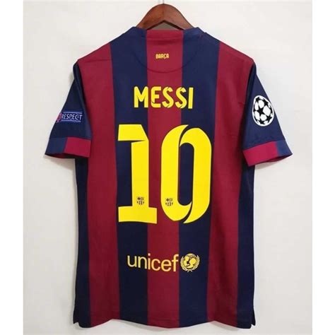 Barcelona Retro 2014 2015 Camisa De Futebol MESSI Shopee Brasil