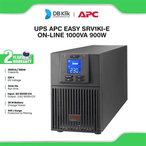 Promo Ups Apc Easy Srv1ki E On Line 1000va 900w Srv1kie Online Cicil 0 3x Jakarta Pusat