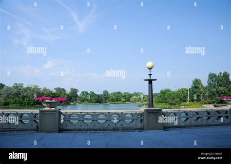 The East Lagoon In Humboldt Park Chicago Illinois Stock Photo Alamy