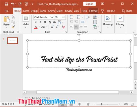 200 Các Font Chữ đẹp Cho Powerpoint Tạo Dấu ấn Cá Nhân Cho Bài Thuyết