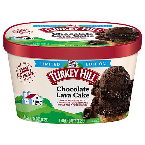 Turkey Hill Frozen Dairy Dessert Chocolate Lava Cake Frozen 1 44 Qt