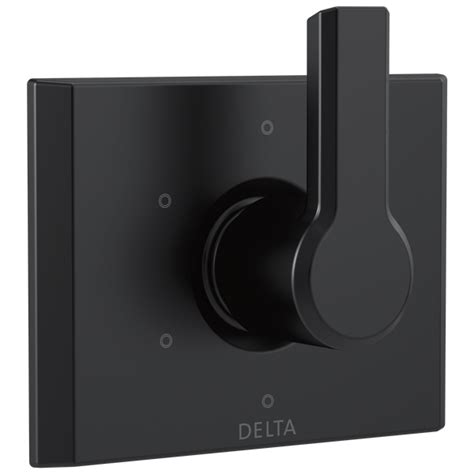 6 Setting 3 Port Diverter Trim In Matte Black T11999 Bl Delta Faucet