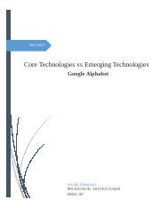 Week Project Docx Core Technologies Vs Emerging