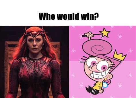 FOP Wanda OP as hell and would surely beat MCU Wanda. Instantaneous cast time without no power ...