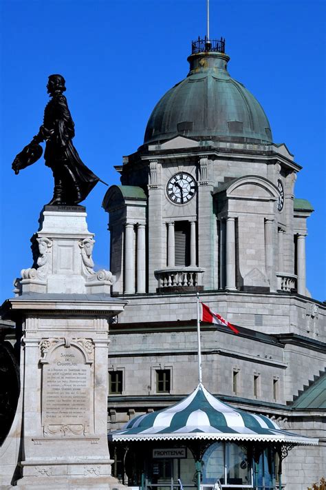 Samuel De Champlain Monument In Old Québec City Canada Encircle Photos