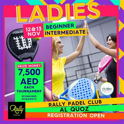 Ladies Beginner Dc And Intermediate Cc Tournament In Rally Padel