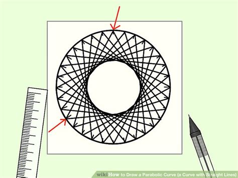 4 Ways To Draw A Parabolic Curve A Curve With Straight Lines