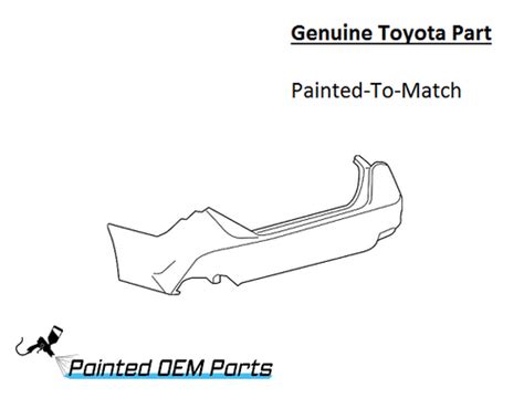 Painted 2019-2022 Toyota Avalon Rear Bumper Cover | Genuine OEM