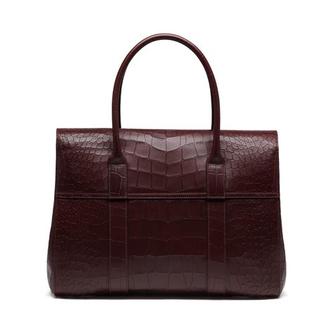 Mulberry Bayswater Leather Bag In Oxblood Red Lyst