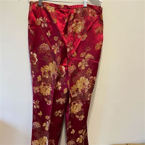 Newport News Pants Jumpsuits Asian Inspired Newport News Print