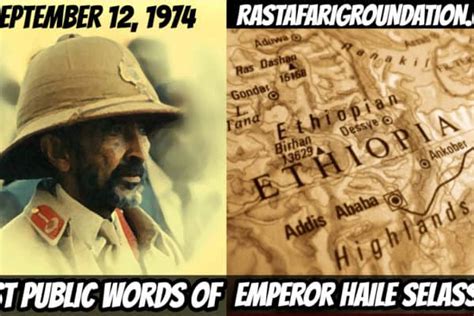 Last Public Words Of Emperor Haile Selassie I September 12 1974