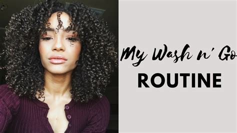 My Wash N Go Routine Defined Curls Natural Hair Youtube