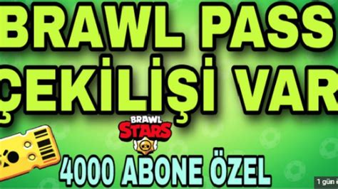 🔴 Brawl Pass ÇekİlİŞİ BaŞliyor YetİŞen Kazaniyor 🔴 Youtube