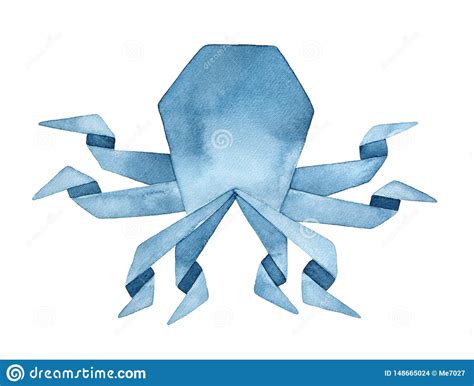 Origami Octopus On Light Background Stock Photo | CartoonDealer.com ...