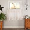 VHC BRANDS Simple Life Ruffled Flax 36 In W X 36 In L Light Filtering