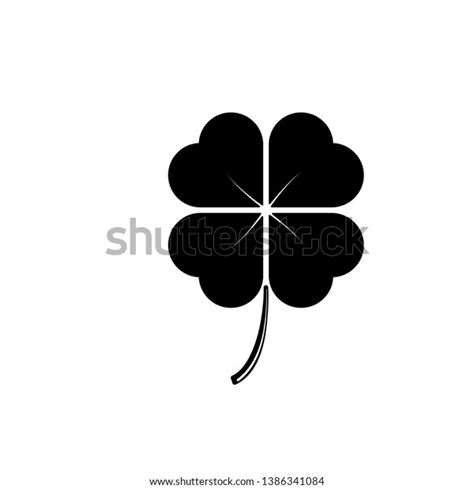 Four Leaf Clover St Patricks Day Stock Vector Royalty Free 1386341084