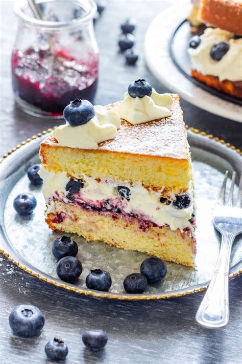 Blueberry Cream Cake Recipe Happy Foods Tube