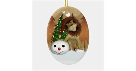 Lion Holiday Ornament - Christmas Tree Ornament | Zazzle