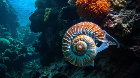 underwater photography, nautilus in natural habitat, deep sea creatures ...