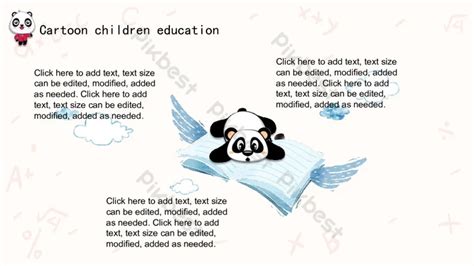 Cartoon Children Education Ppt Template PowerPoint | PPTX Template Free ...