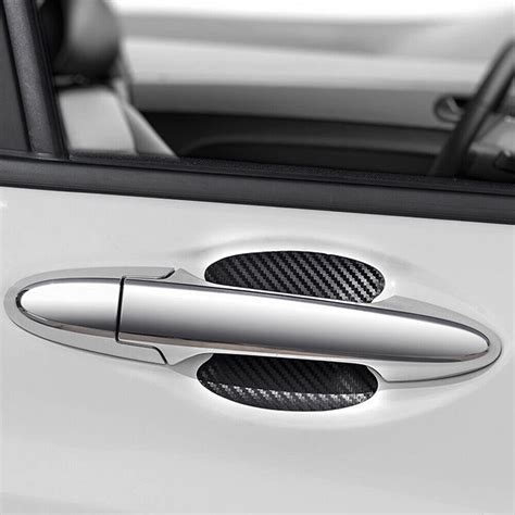 X Carbon Fiber Car Door Handle Protector Film Anti Scratch Stickers