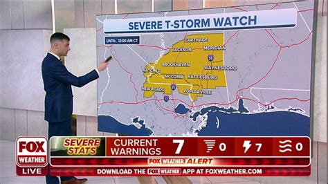 Severe Thunderstorm Watch Issued For Eastern Louisiana Southern Mississippi Latest Weather