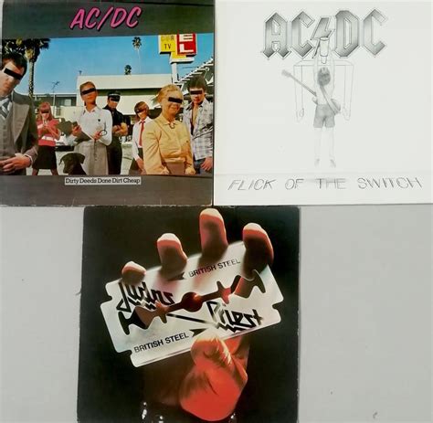 AC/DC, Judas priest - 3 Albums - Multiple titles - LP Album - Catawiki