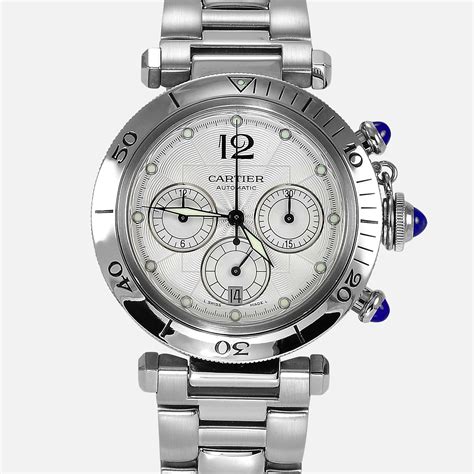 Cartier Pasha Chronograph Automatic Steel Ref 2313 W31030h3 Neofashion