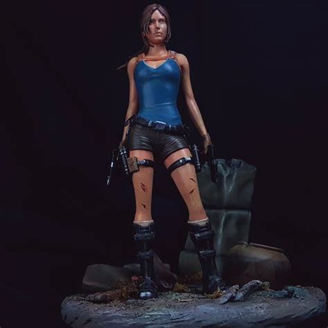 Fichier STL gratuit DIORAMA complémentaire à Lara Croft socle colonne