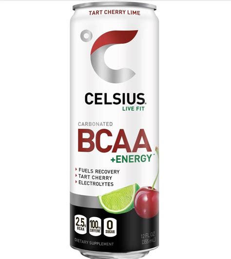 Celsius Bcaa Energy 1212oz Tart Cherry Lime Sparkling N2g Store