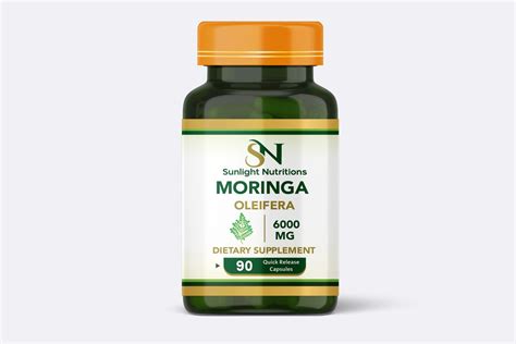 Moringa Oleifera Mg Per Serving Quick Release Capsules