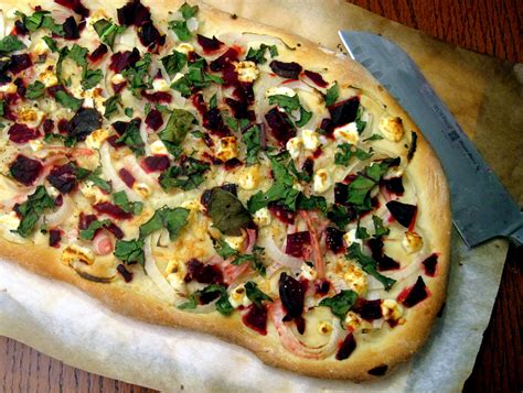 Roasted Beet and Goat Cheese Pizza | The Austin Gastronomist