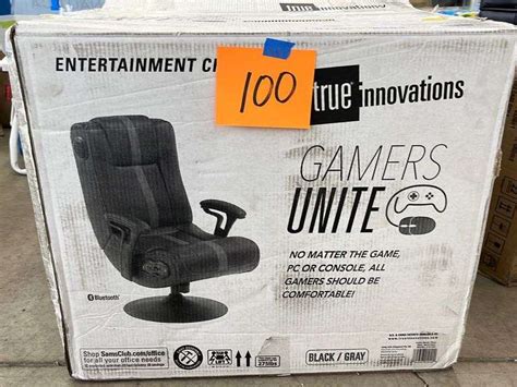 True Innovations Gamers Unite Gaming Chair In Box Earl S Auction Company