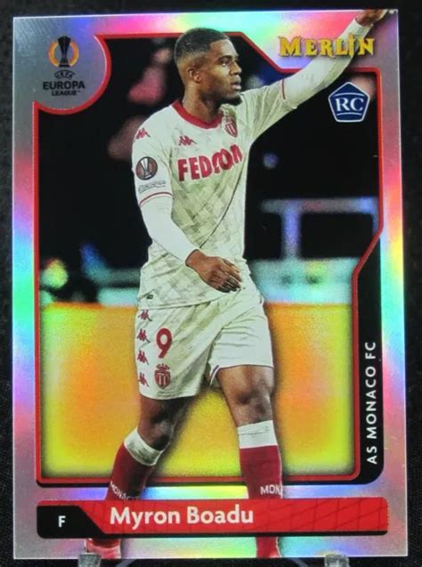 Myron Boadu Topps Merlin Chrome Rc Recrue R Fracteur Monaco