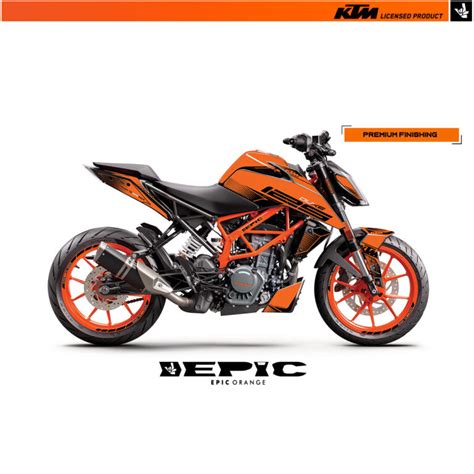 Sticker Kit For Ktm Duke 125 200 250 390 My 2017 Epic Orange Bagoros Performance