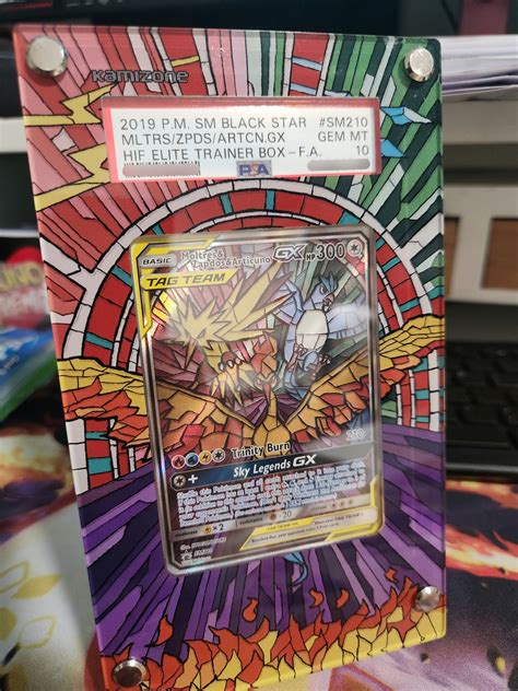 Pokemon Moltres Zapdos Articuno Gx Hidden Fates Sm Sky Legend