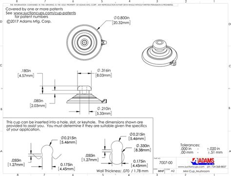 Small Mini Suction Cups With Mushroom Head