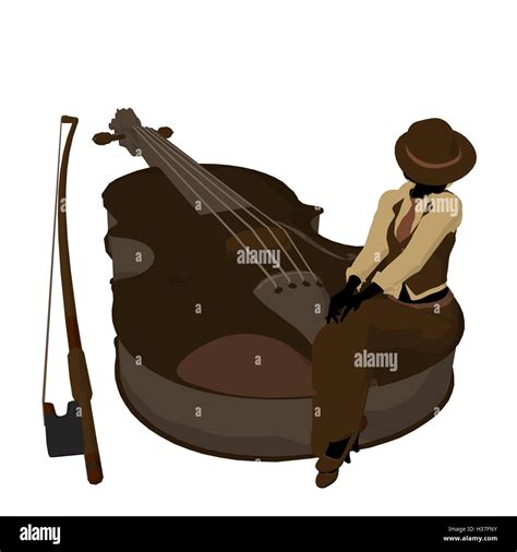 Female Jazz Player Illustration Stock Photo Alamy