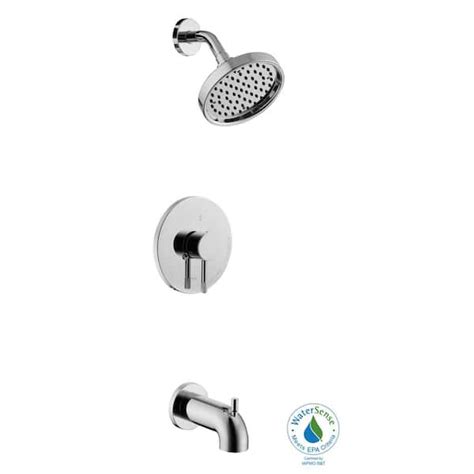 Glacier Bay Axel Single Handle 1 Spray Tub And Shower Faucet In Chrome